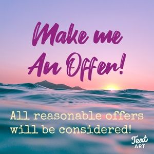 Make a deal today, Will ship tomorrow 😊♥️